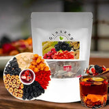 Organic Kidney Cleanse Tea with Ginseng Five Treasures Herbal Detox Natural Chinese Traditional Formula for Liver Health Support