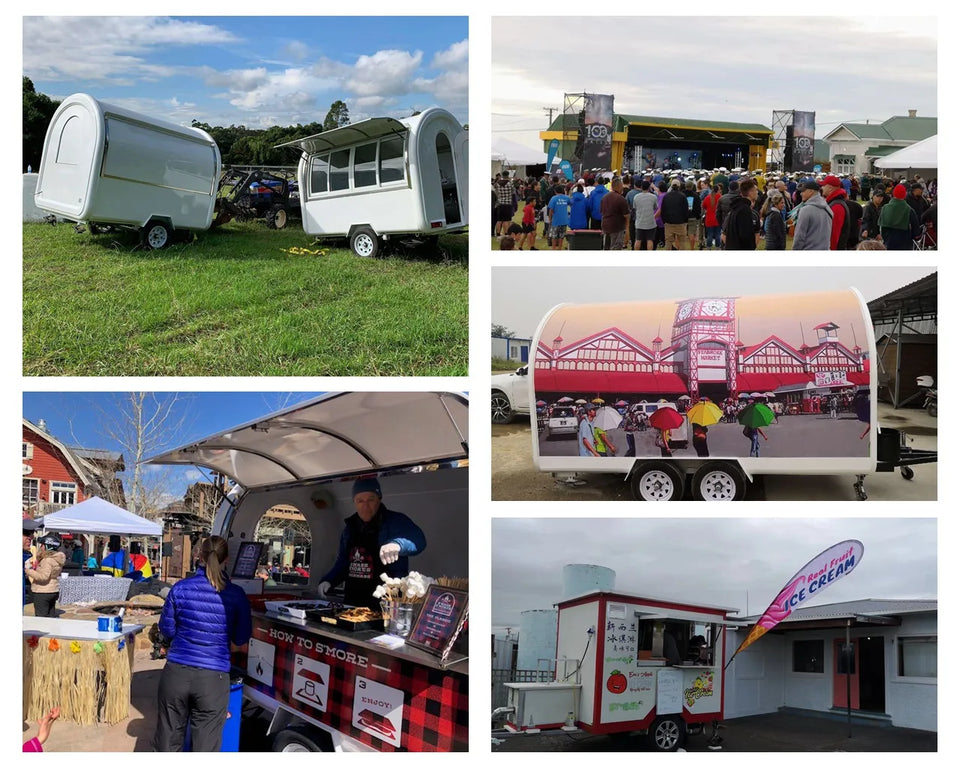 2025 Netherlands Standard Commercial Food Trailer Cart School Food Truck Van With Stocks For Shipping