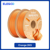 ELEGOO Rapid PETG Filament 1.75mm 1KG,High Speed 30-600mm/s 3D Printer Filament 1kg Fits for Most FDM 3D Printers
