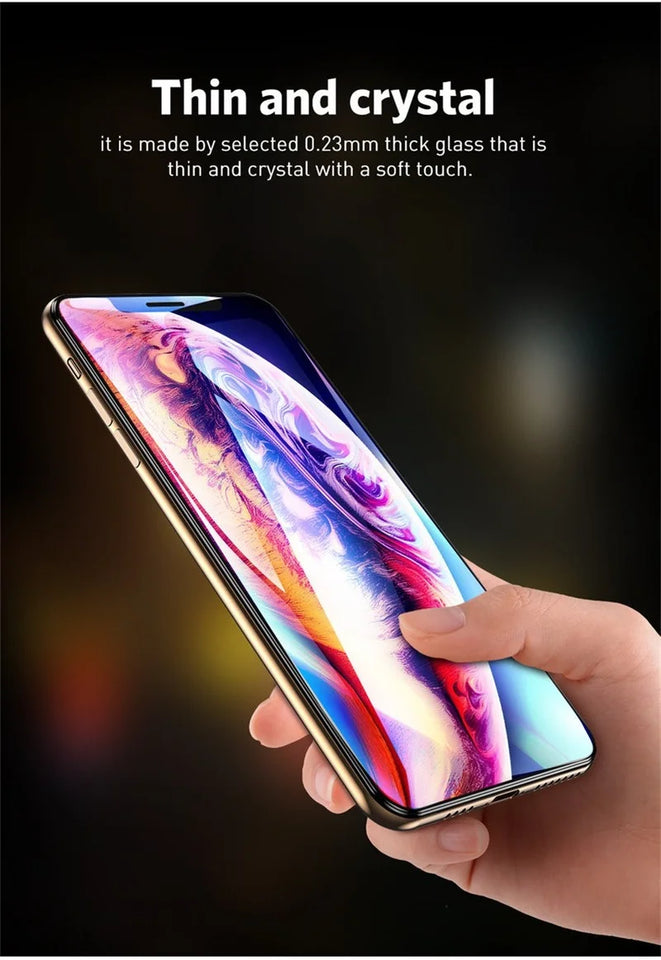 2/4PCS 9D Screen Protector Tempered Glass for IPhone 14 13 12 11 15 Pro Max Protective Glass for IPhone X XR XS Max 7 8 614 Plus