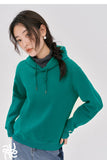 Women Plush Hoodies Sweatshirt 2024 Autumn Long Sleeve Loose Hooded Sweatshirt Versatile Leisure Multicolor Warm Pullover Tops
