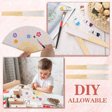 1-50PCS Paper Bamboo Folding Hand Fan Wedding Personalized Fans Party Decor Art Craft DIY Folding Fan for Wedding Party Decor