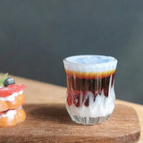 **1pc Miniature Latte Coffee Beverage Cafe Toy Drink Model Dollhouse Accessories Dollhouse Miniature Coffee Shop Toy Model