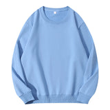 Autumn O-Neck Cotton Women's Sweatshirt Hoodies Basic Loose Casual Women Pullover Solid Sweatshirt Ladies Tops Factory Wholesale