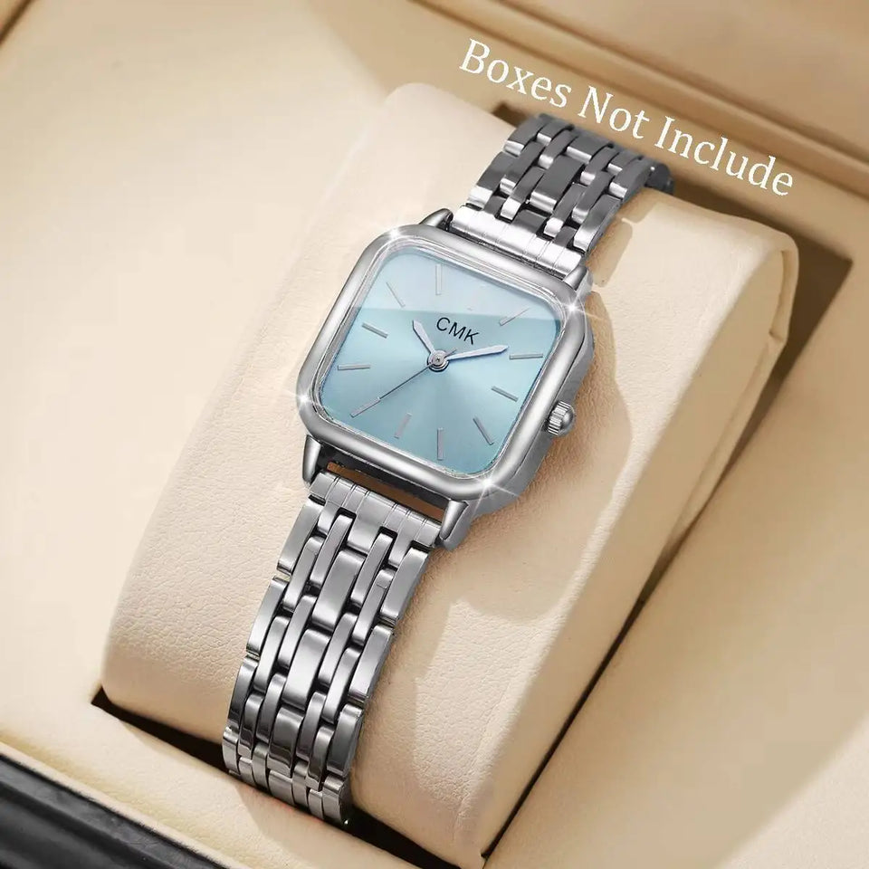 Fashion Square Women Watches Simple Ladies Quartz Wristwatch Reloj Mujer（Without Box）