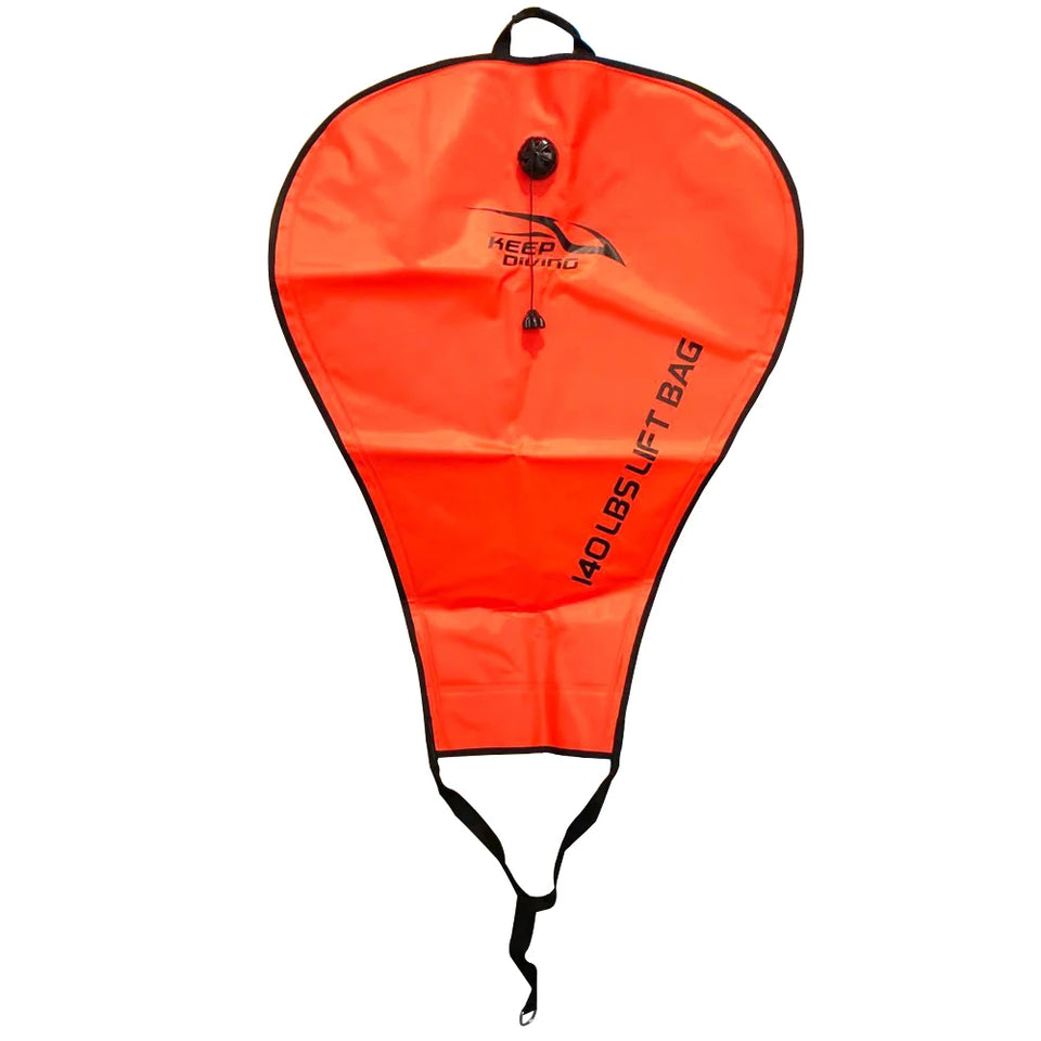 KEEP DIVING Scuba Diving 60LBS/70LBS/125LBS/140LBS Lift Bag Big Exhaust Valve with a Head Pumping