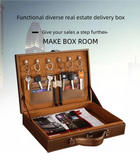 Men's Women's handbags Room Delivery Box Toolbox Information Storage Bag Suitcase Key Leather Business File Box