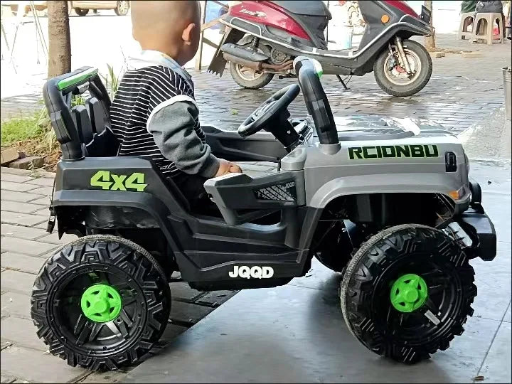 12V 7AH Big Battery Electric Car for Kids - Four-Wheel Remote Control 4WD Off-Road Ride-On Vehicle Quality Children's Transport