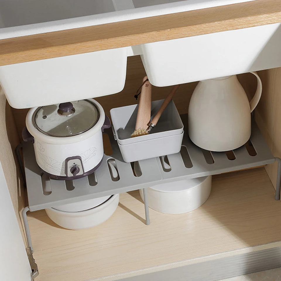 Stretchable Closet Storage Shelf Rack Space Saving Multifunctional Wardrobe Cupboard Decorative Shelves Cabinet Holders for Home