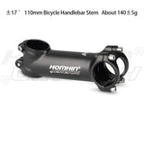 Homehin Adjustable Bicycle Handlebar Stem Ultralight 7/17 Degrees Bike Stems 31.8*45-120mm Positive Negative Vertical Handle