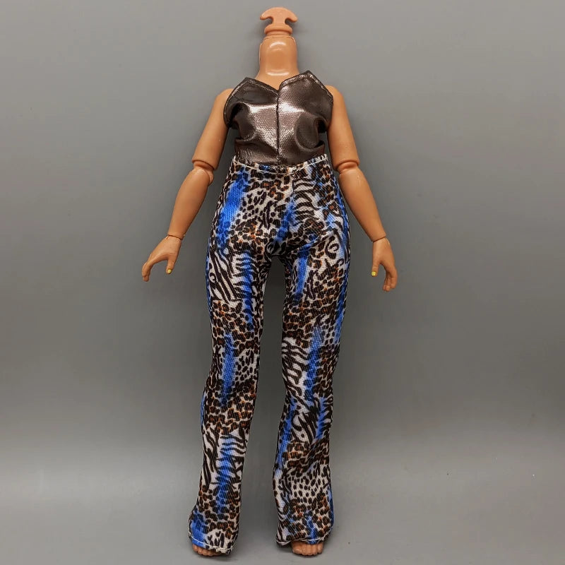 Kids Fancy 28CM 11In High School Doll Clothes Accessories DIY Clothing Trousers Yoga Set For Dolls Girls Birthday Gift