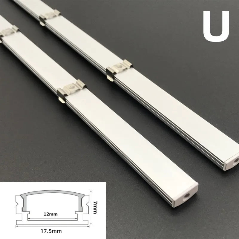 1-30pcs/Lot perfil aluminio led Corner Aluminium Profile Channel Holder for LED Strip Light Bar Cabinet Lamp Kitchen Closet