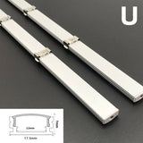 1-30pcs/Lot perfil aluminio led Corner Aluminium Profile Channel Holder for LED Strip Light Bar Cabinet Lamp Kitchen Closet