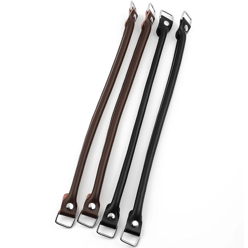 1Pair 38cm Genuine Leather Bag Straps Belts DIY Replacement Handbag Purse Handle Bag Accessories Coffee Black Bags Straps Belts