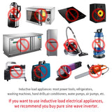 2000W Car Power Inverter 12V DC to 110V/220V 60HZAC Converter with Dual USB Quick Car Charger Adapter(Red)