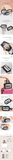 1pc Black Transparent Portable Women Travel Wash Bag Waterproof Makeup Storage Pouch Large Capacity Cosmetic Organizer