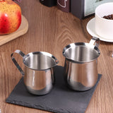 Coffee Milk Frothing Pitcher Cup Kitchen Stainless Steel Creamer Pitchers 60-240ML Measuring Cup With Pouring Spout Coffeeware