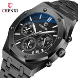 CHENXI Business Quartz Man Wristwatch Multi-function Luminous Calendar Men's Watches Waterproof Chronograph Stop Watch