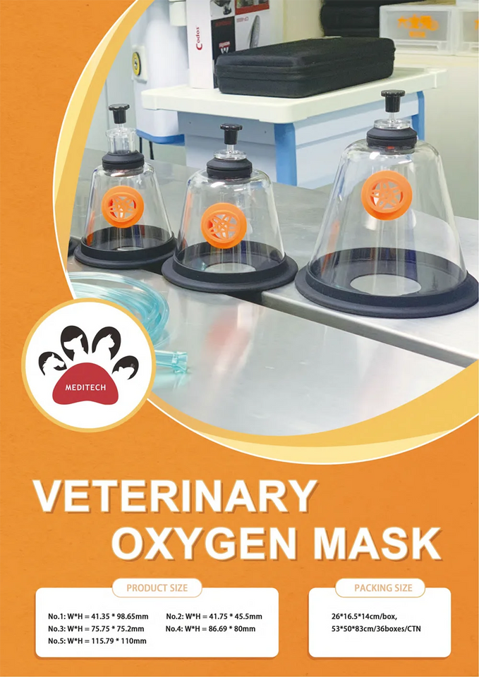 Pet Dog Cat Oxygen Mask Kit Oxygen Inhalation Atomizing Mask for Animals Clinic Hospital Supplies Pet Care Room