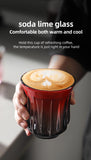 Bincoo High End Coffee Cup Elegant Retro Glass for Americano Dirty Flat White Espresso and Latte Available in 90/200/240/400ml