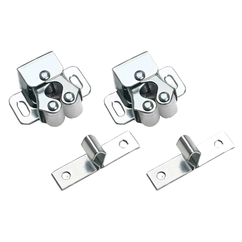 Door Close Latch Stainless Steel For Motorhomes Caravans Boats Double Roller Catch Cupboard Cabinet Door Close Latch