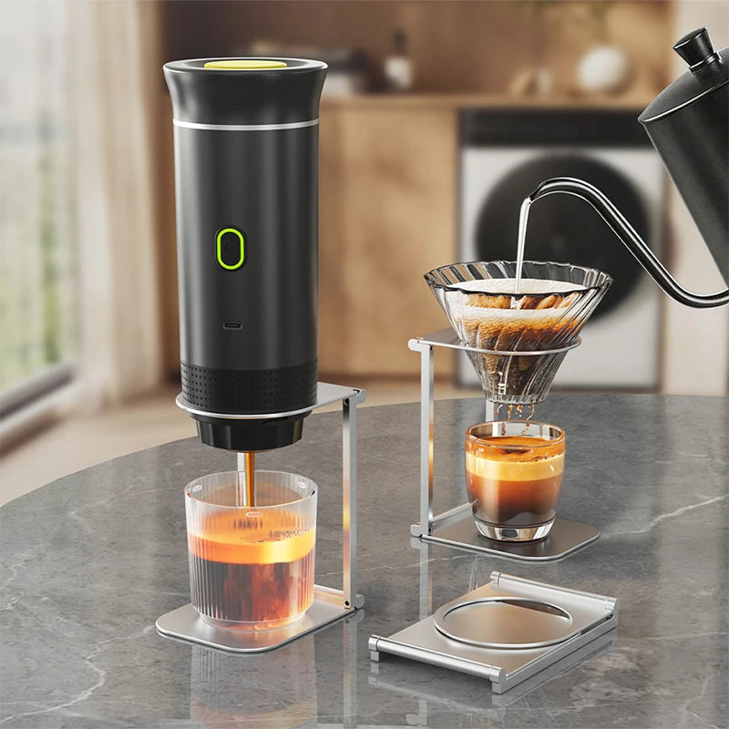 【M】Coffee Maker Stand, Portable & Foldable Espresso Machine Stand, Office Coffee Stand With Base