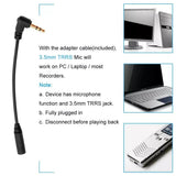 Professional Dual Mini Lavalier Microphone 3.5mm Mini Collar Clip Microphone Mic Studio Lapel Condenser Smartphones Microphone