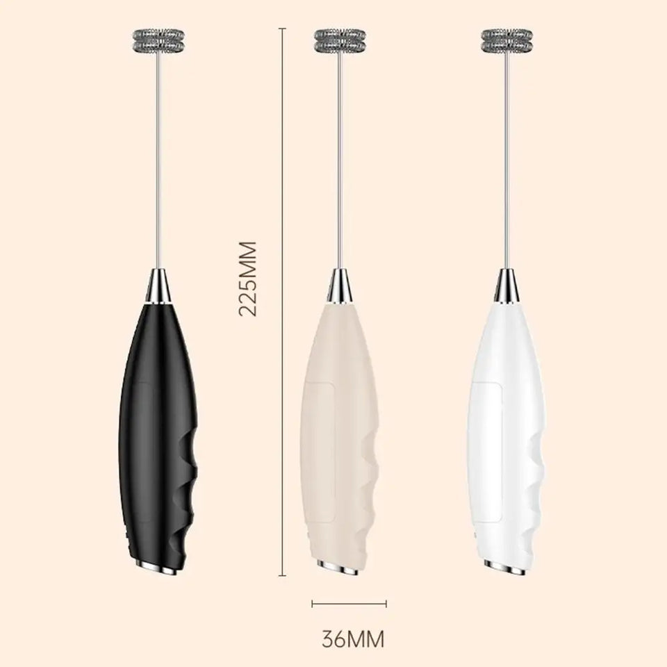 Wireless Electric Milk Frother Battery-Powered Handheld Foamer Coffee Cream Soup Peanut Butter Egg Whisking Baking Accessories