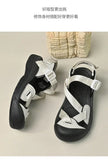 Summer New Handmade  Sandals Leisure Beach Shoes For womens  Outdoor Wading Shoes Man Breathable Casual Anti-collision Toe Flats