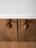 The Furniture Is Made Of Antique Walnut Wood With Solid Brass Small Handles Wardrobe Handles Kitchen Drawers Single-Hole Knobs
