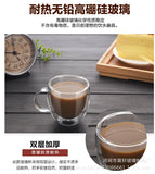 150/250/350/450ml Heat Resistant Double Wall Coffee Cup Transparent Glass Whiskey Tea Milk Cups Cold Beverage Wine Mug Drinkware