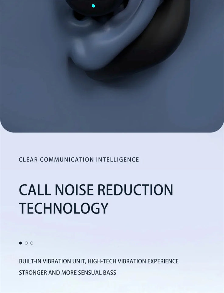Wireless Headphones Bluetooth Headset With Microphone Bone Conduction Handsfree Noise Canceling Earphones For Driving Audifonos