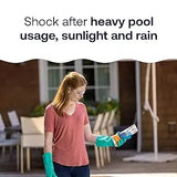 52037R Pool Care Shock Advanced Swimming Pool Chemical Cal Hypo Formula Prevents Bacteria Algae Restores Crystal 1lb (12 Pack)
