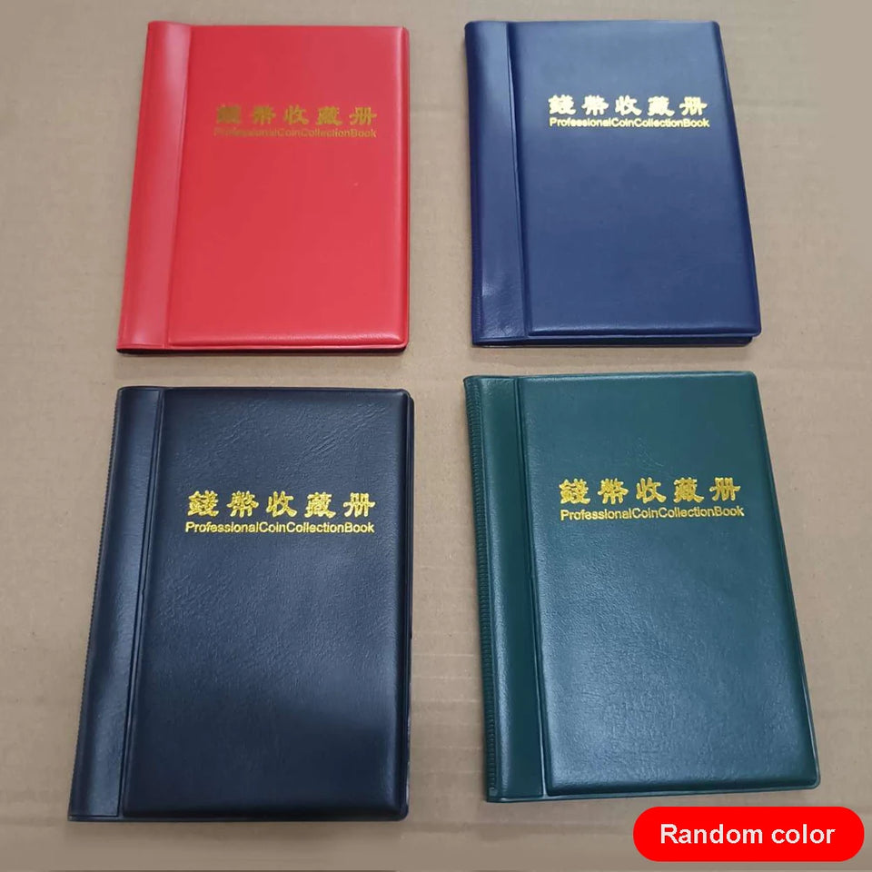10 Pages 60 PocketsCoins Collection Book Organizer Coin Storage Household Storage Collection Supplies Pockets Album Silver Dolla