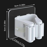 Self-Adhesive Mop Holder Non Perforated Wall Mount Broom Organizer No Drilling Kitchen Bathroom Storage Rack Clip