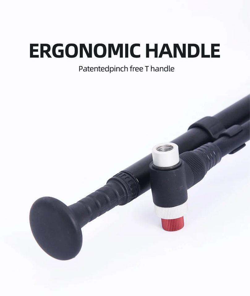 ThinkRider Portable High-pressure 300psi Bike Air Pump with Gauge for Fork & Rear Suspension Shock Absorber Mountain