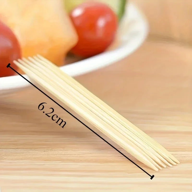 4000 Pcs Multi-purpose Disposable Double-Headed Bamboo Thin Toothpicks for Restaurants Hotels Household Commercial Toothpicks