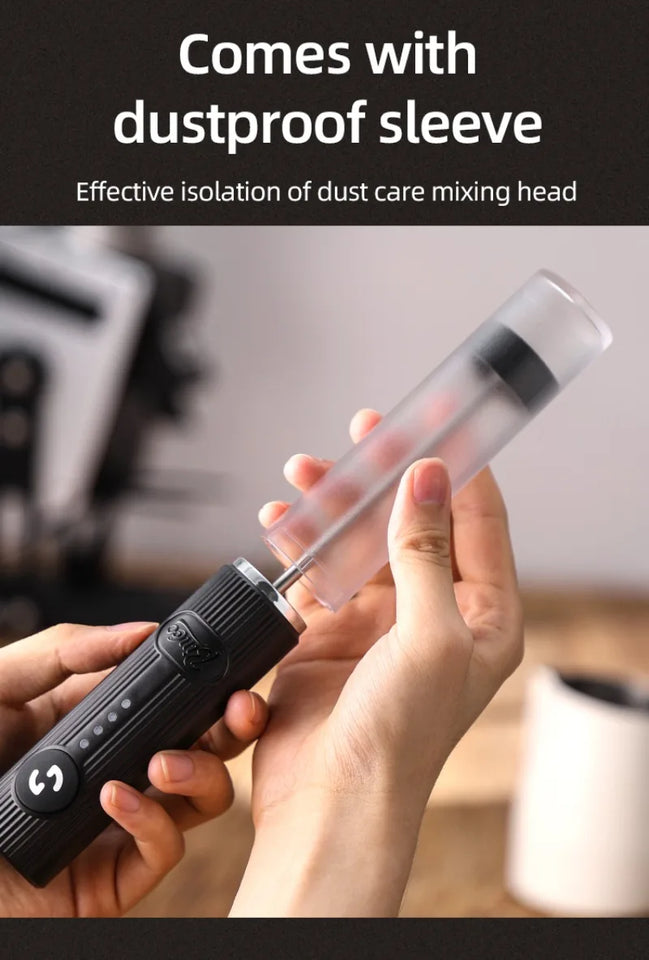 2025 New Milk Foamer Bincoo Coffee Frother Rechargeable Handheld Coffee Milk Electric Handle Blender Egg Beater Espresso Tool