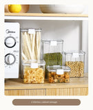 Sealed Jars For Kitchen Storage Box Grain Coffee Bean Sealed Tanks Large Capacity Moisture proof Transparent Seasoning Jar Set