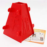 Red Plastic Easter Cheese Mold 63 Inch Tall 1 KG for Holiday Decoration and Gift