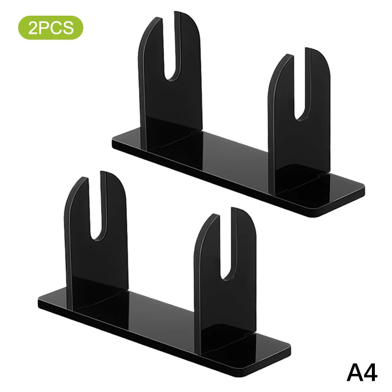 〔W〕1/2pcs Acrylic Fan Display Stands Foldable Fan Stand Holder Space-Saving Desk Organizer For Japanese & Chinese Hand Fans