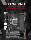 MACHINIST H97M PRO Motherboard Support  LGA 1150 Intel Core I3 I5 I7 E3 CPU DDR3 RAM SATA3.0 USB3.0 NVME NGFF M.2 M-ATX