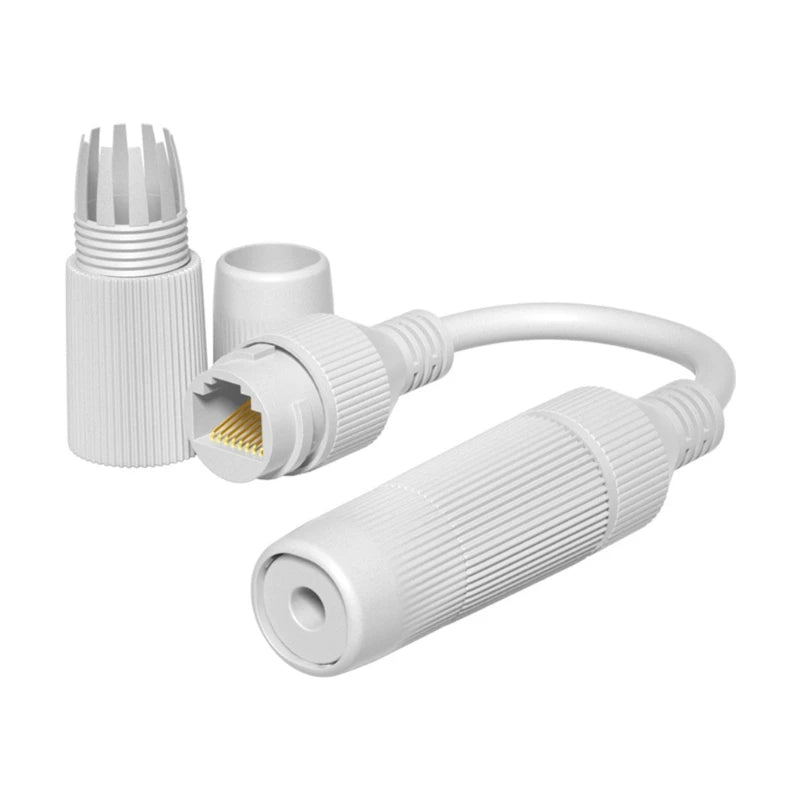 Waterproof Upgraded POE Splitter 2-in-1 Network Cabling Connector 1 To 2 way RJ45 Connector Adapter for Security Camera install