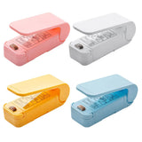 Heating Sealer Handheld Plastic Bag Sealing Clips Hand Press Preservation Bags Sealer 2-speed Adjustable for Camping Travel