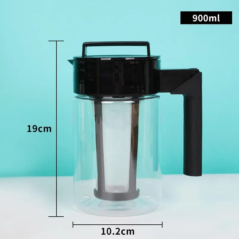 900ML/1300ML/2000ML Cold Brew Iced Coffee Maker With Coffee Filter and Handle
