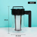 900ML/1300ML/2000ML Cold Brew Iced Coffee Maker With Coffee Filter and Handle