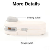 Mini Bag Sealer Portable Heat Bag Sealing Machine Package Sealer Bags Thermal Plastic Food Bag Food Packaging Heat Sealer