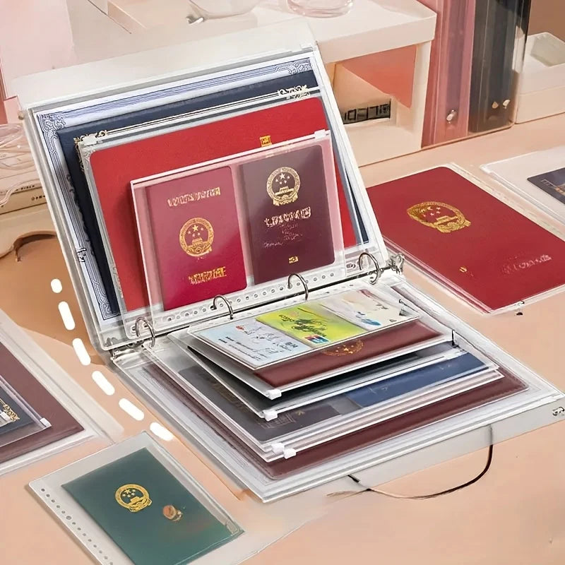 Waterproof Zipper Binder for Important Documents Birth Certificates Secure Storage Family Safety Organizer