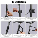 WEST BIKING Bicycle U Lock MTB Road Bike Padlock Portable Anti-theft Safety Motorcycle Scooter Cycling Lock Bicycle Accessories