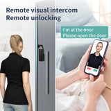 Outdoor Waterproof Smart Tuya Wifi Lock 3D Face Recognition Digital Code Keyless App Fingerprint Lock With Rechargeable Battery